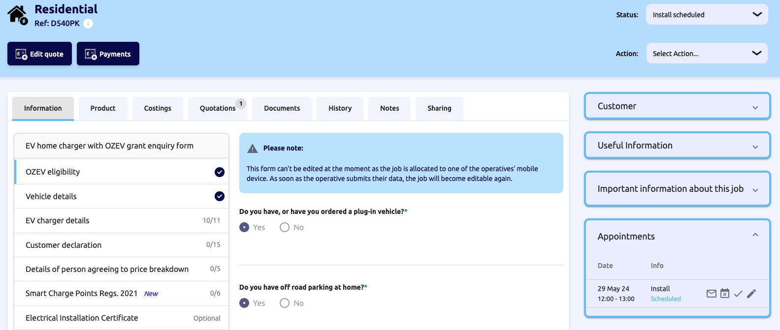 appointment job file